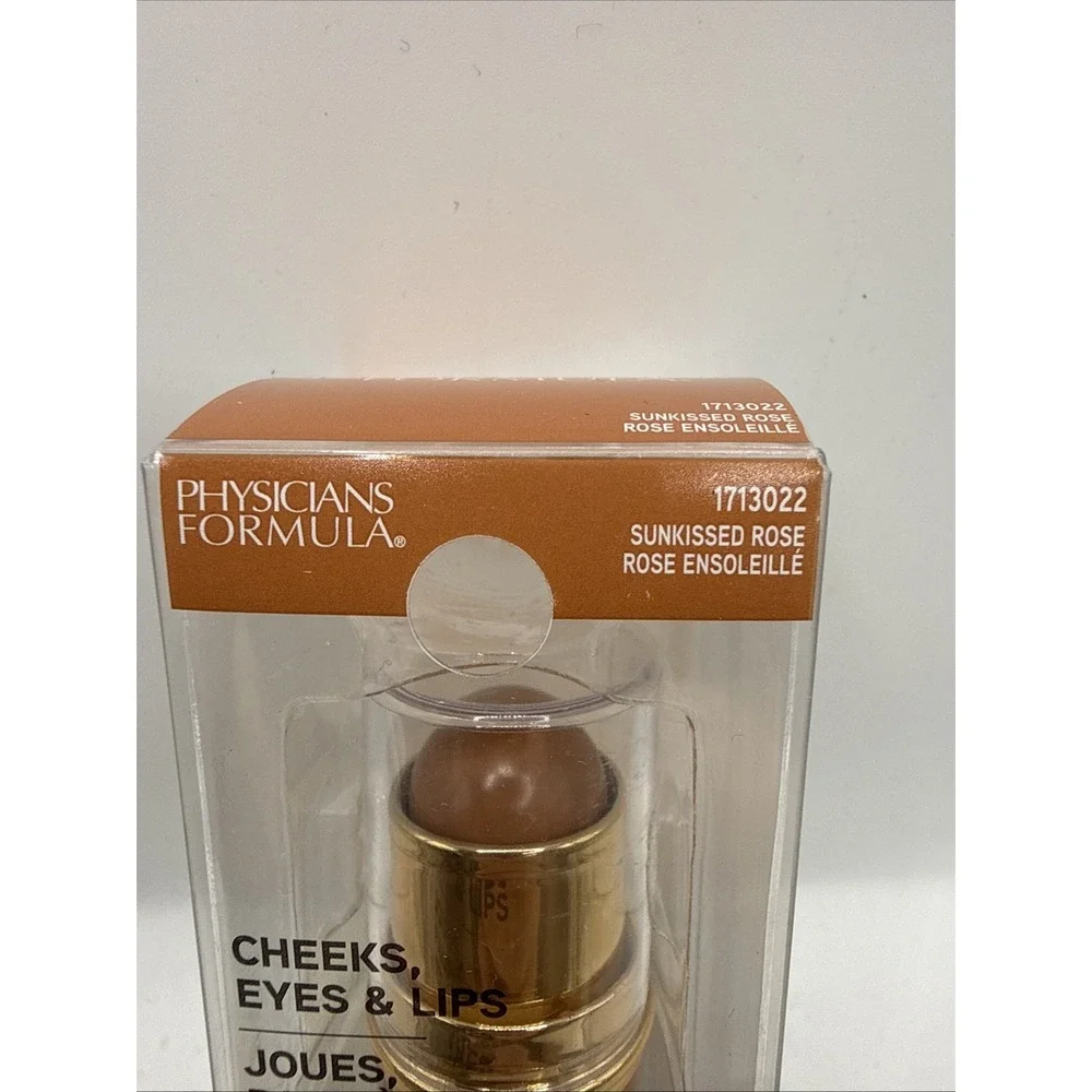 PHYSICIANS FORMULA Cheeks, Eyes, & Lips (sun-kissed Rose) Contour Stick, NIB